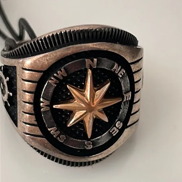 BLACK LABEL HERITAGE UNISEX STERLING SILVER RING - Picture 10 of 15